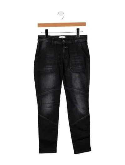 Pre-owned Closed Mid-rise Skinny Leg Jeans In Black