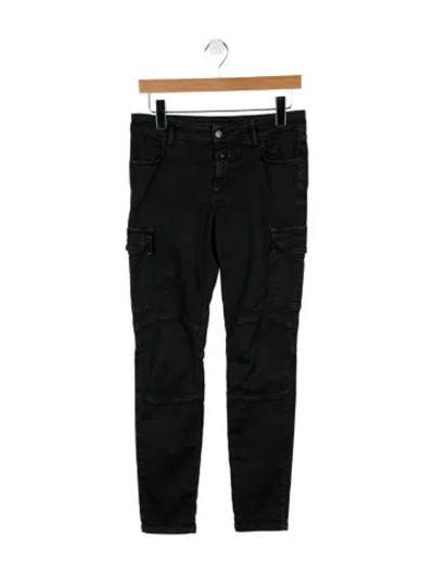 Pre-owned Closed Mid-rise Skinny Leg Jeans In Black