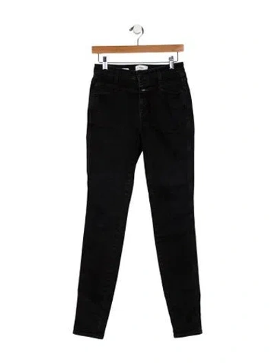 Pre-owned Closed Mid-rise Skinny Leg Jeans In Black