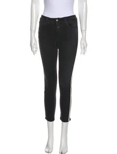 Pre-owned Closed Mid-rise Skinny Leg Jeans In Black