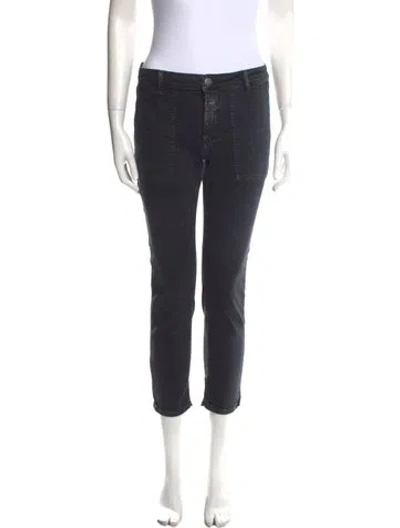 Pre-owned Closed Mid-rise Skinny Leg Jeans In Black