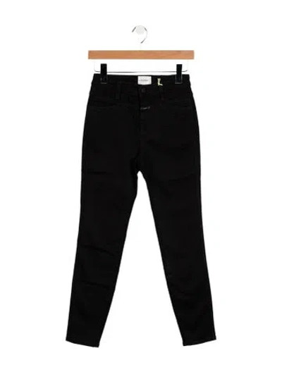 Pre-owned Closed Mid-rise Skinny Leg Jeans In Black