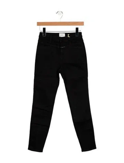 Pre-owned Closed Mid-rise Skinny Leg Jeans In Black