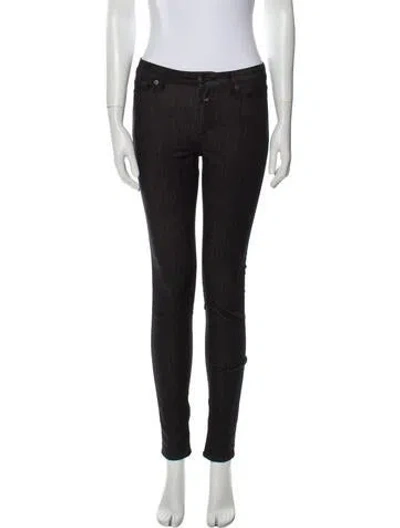 Pre-owned Closed Mid-rise Skinny Leg Jeans In Black