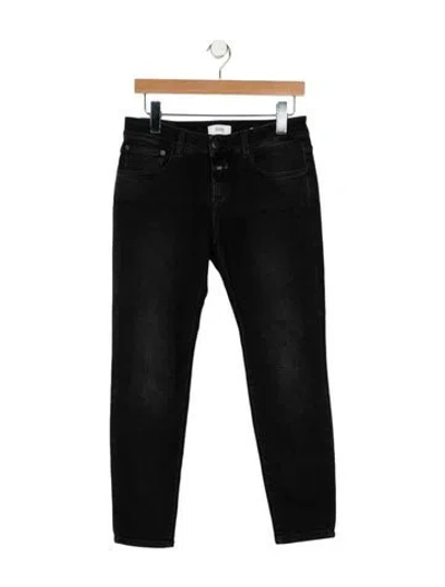 Pre-owned Closed Mid-rise Skinny Leg Jeans In Black