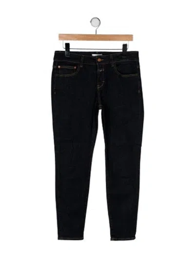 Pre-owned Closed Mid-rise Skinny Leg Jeans In Black
