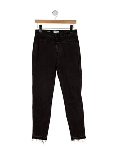 Pre-owned Closed Mid-rise Skinny Leg Jeans In Black