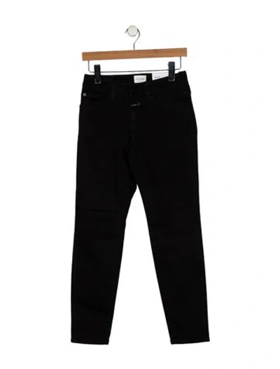 Pre-owned Closed Mid-rise Skinny Leg Jeans In Black