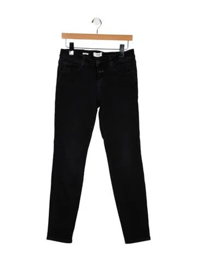 Pre-owned Closed Mid-rise Skinny Leg Jeans In Black