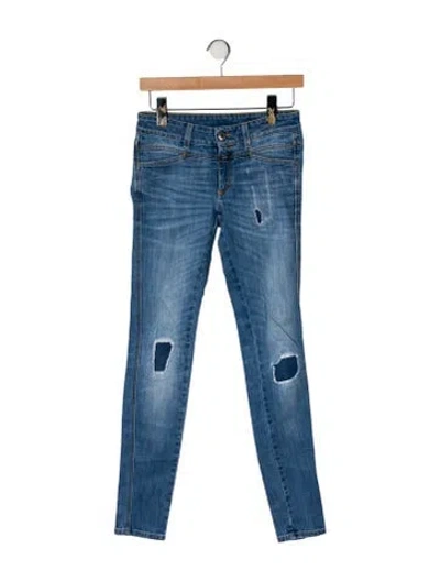 Pre-owned Closed Mid-rise Skinny Leg Jeans In Black