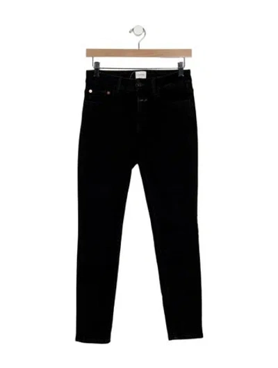 Pre-owned Closed Mid-rise Skinny Leg Jeans In Black