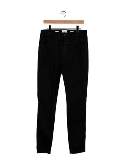 Pre-owned Closed Mid-rise Skinny Leg Jeans In Black