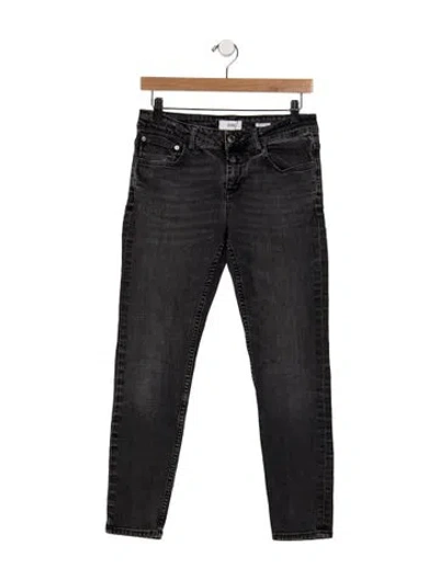 Pre-owned Closed Mid-rise Skinny Leg Jeans In Black
