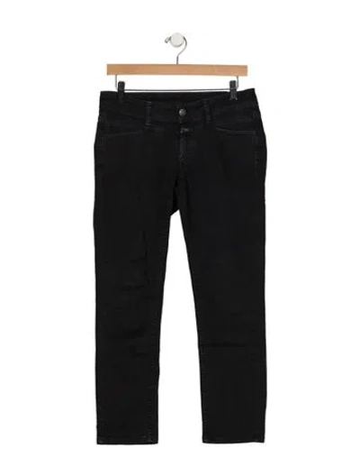 Pre-owned Closed Mid-rise Skinny Leg Jeans In Black