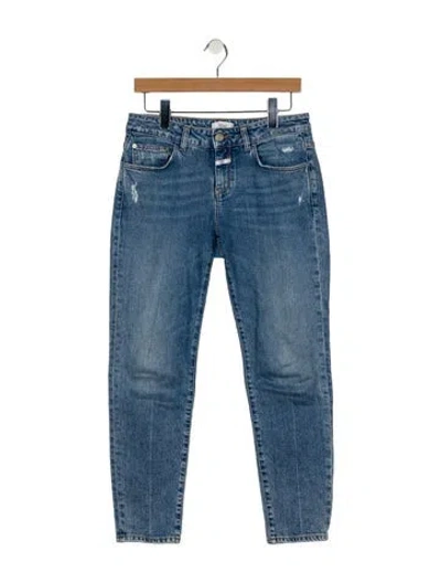 Pre-owned Closed Mid-rise Skinny Leg Jeans In Blue