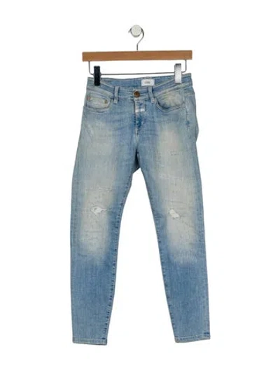 Pre-owned Closed Mid-rise Skinny Leg Jeans In Blue
