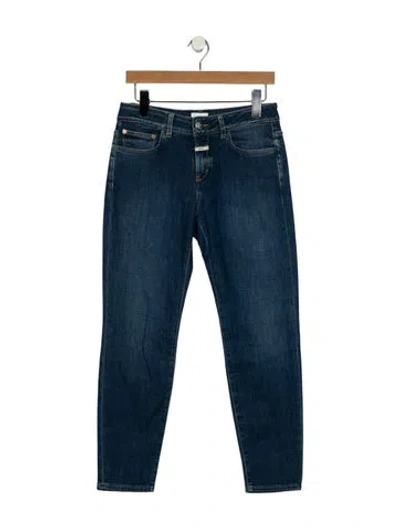 Pre-owned Closed Mid-rise Skinny Leg Jeans In Blue