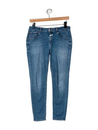 Pre-owned Closed Mid-rise Skinny Leg Jeans In Blue