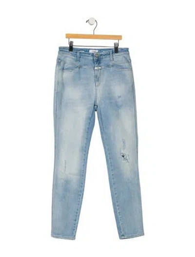 Pre-owned Closed Mid-rise Skinny Leg Jeans In Blue
