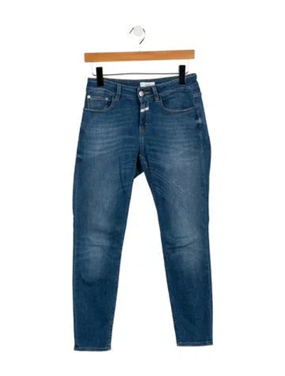 Pre-owned Closed Mid-rise Skinny Leg Jeans In Blue