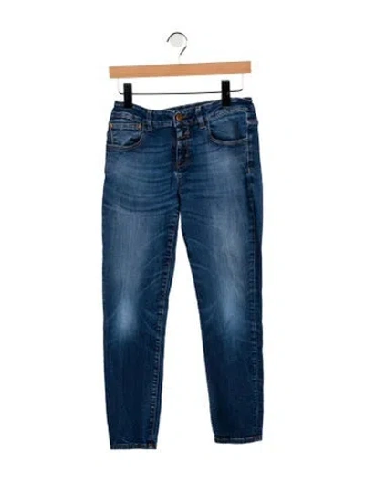 Pre-owned Closed Mid-rise Skinny Leg Jeans In Blue