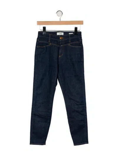 Pre-owned Closed Mid-rise Skinny Leg Jeans In Blue