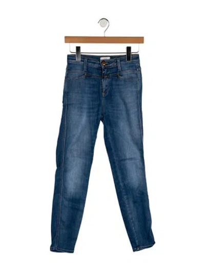 Pre-owned Closed Mid-rise Skinny Leg Jeans In Blue