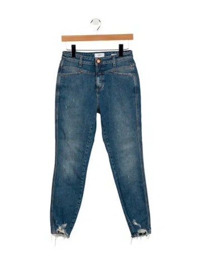 Pre-owned Closed Mid-rise Skinny Leg Jeans In Blue