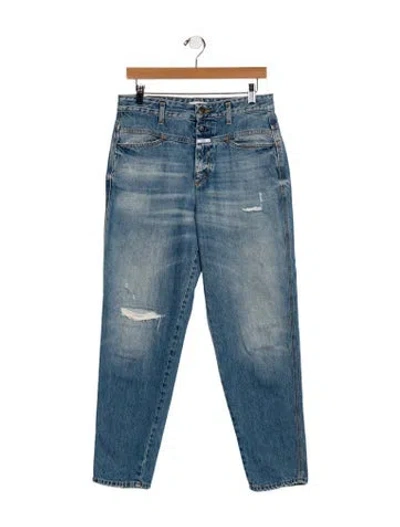 Pre-owned Closed Mid-rise Skinny Leg Jeans In Blue