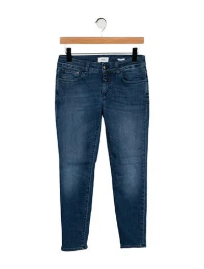 Pre-owned Closed Mid-rise Skinny Leg Jeans In Blue