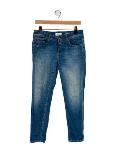 Pre-owned Closed Mid-rise Skinny Leg Jeans In Blue