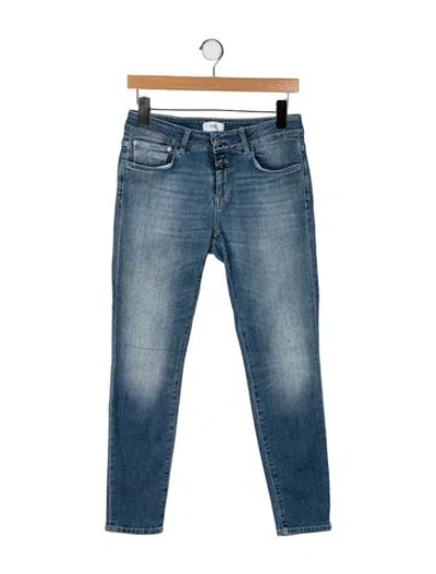 Pre-owned Closed Mid-rise Skinny Leg Jeans In Blue