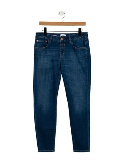 Pre-owned Closed Mid-rise Skinny Leg Jeans In Blue