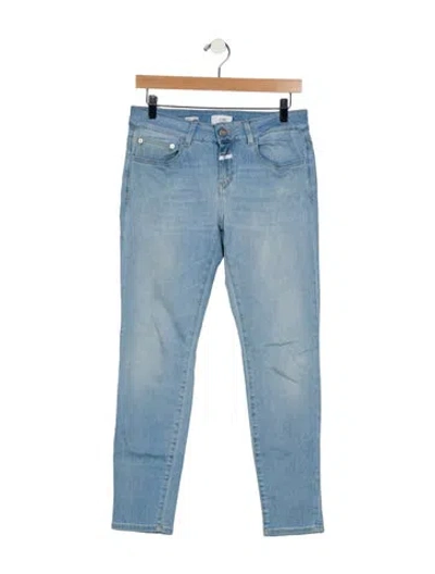 Pre-owned Closed Mid-rise Skinny Leg Jeans In Blue