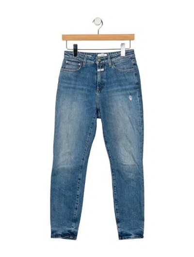 Pre-owned Closed Mid-rise Skinny Leg Jeans In Blue