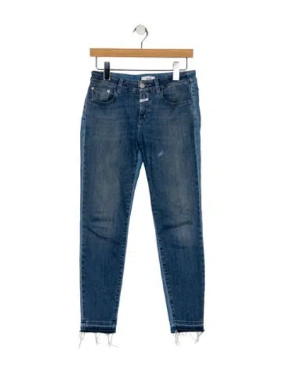 Pre-owned Closed Mid-rise Skinny Leg Jeans In Blue