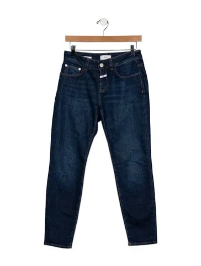 Pre-owned Closed Mid-rise Skinny Leg Jeans In Blue