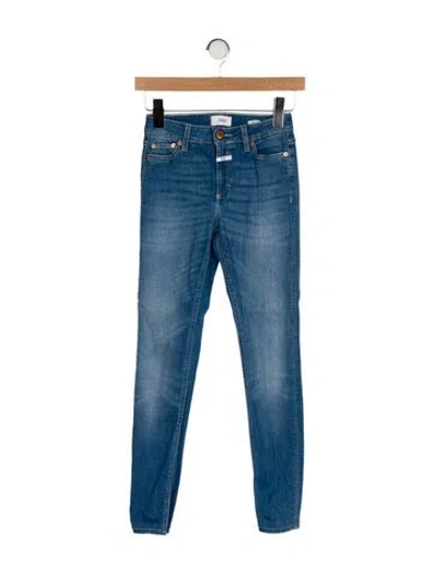 Pre-owned Closed Mid-rise Skinny Leg Jeans In Blue