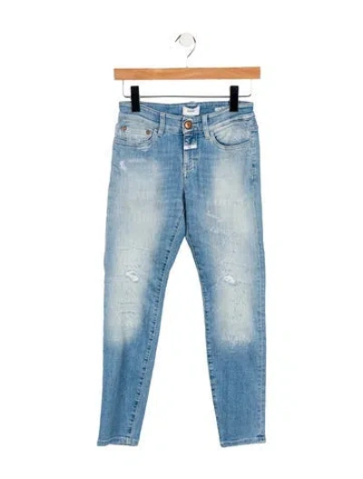 Pre-owned Closed Mid-rise Skinny Leg Jeans In Blue