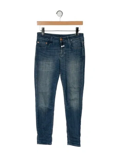 Pre-owned Closed Mid-rise Skinny Leg Jeans In Blue