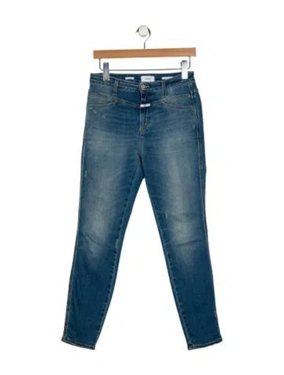 Pre-owned Closed Mid-rise Skinny Leg Jeans In Blue