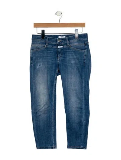 Pre-owned Closed Mid-rise Skinny Leg Jeans In Blue