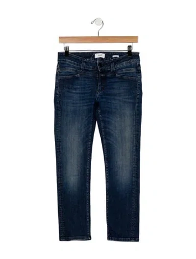 Pre-owned Closed Mid-rise Skinny Leg Jeans In Blue