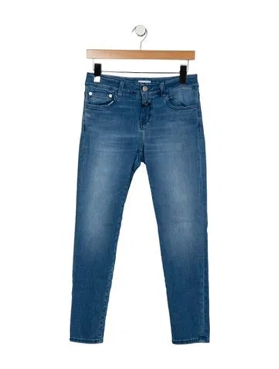 Pre-owned Closed Mid-rise Skinny Leg Jeans In Blue