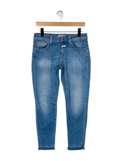 Pre-owned Closed Mid-rise Skinny Leg Jeans In Blue