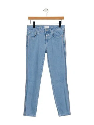 Pre-owned Closed Mid-rise Skinny Leg Jeans In Blue