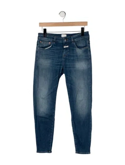 Pre-owned Closed Mid-rise Skinny Leg Jeans In Blue