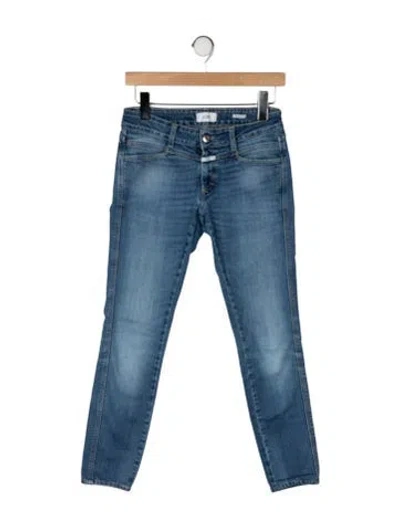 Pre-owned Closed Mid-rise Skinny Leg Jeans In Blue