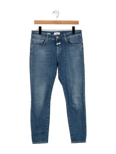 Pre-owned Closed Mid-rise Skinny Leg Jeans In Blue