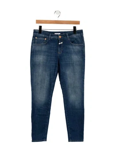 Pre-owned Closed Mid-rise Skinny Leg Jeans In Blue